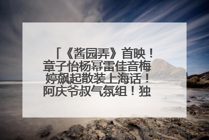 《酱园弄》首映！章子怡杨幂雷佳音梅婷飙起散装上海话！阿庆爷叔气氛组！独独没见他……
