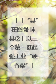 「“县”在图强·环县②」以三个第一挺起强工业“硬脊梁”