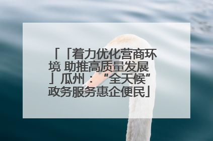 「着力优化营商环境 助推高质量发展」瓜州：“全天候”政务服务惠企便民
