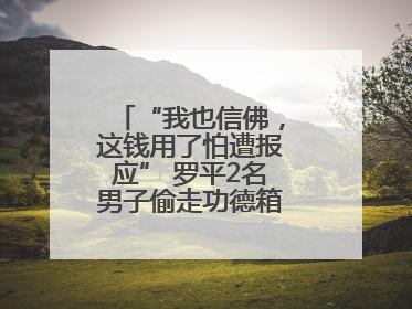 “我也信佛，这钱用了怕遭报应” 罗平2名男子偷走功德箱却一分没敢花