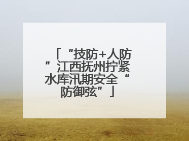 “技防+人防”江西抚州拧紧水库汛期安全“防御弦”