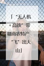 “无人机＋高铁”带赣南农特产“飞”出大山