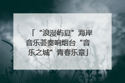 “浪漫屿夏”海岸音乐荟奏响烟台“音乐之城”青春乐章