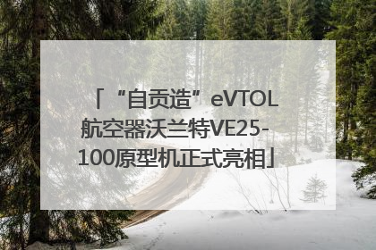 “自贡造”eVTOL航空器沃兰特VE25-100原型机正式亮相