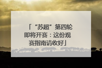“苏超”第四轮即将开赛：这份观赛指南请收好