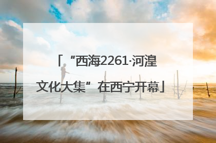 “西海2261·河湟文化大集”在西宁开幕