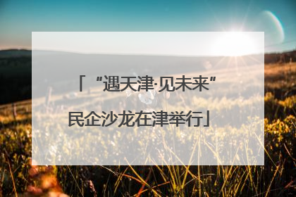 “遇天津·见未来”民企沙龙在津举行