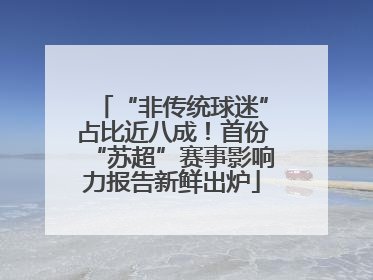 “非传统球迷”占比近八成！首份“苏超”赛事影响力报告新鲜出炉