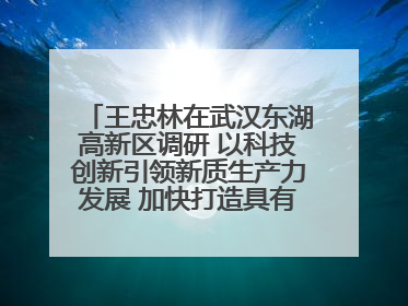 王忠林在武汉东湖高新区调研 以科技创新引领新质生产力发展 加快打造具有全国影响力的科技创新高地