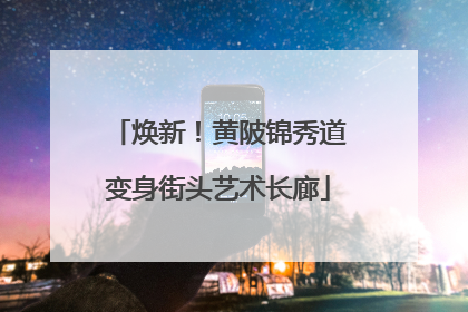 焕新！黄陂锦秀道变身街头艺术长廊