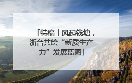 特稿丨风起钱塘，浙台共绘“新质生产力”发展蓝图