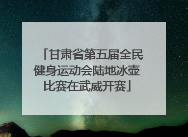 甘肃省第五届全民健身运动会陆地冰壶比赛在武威开赛