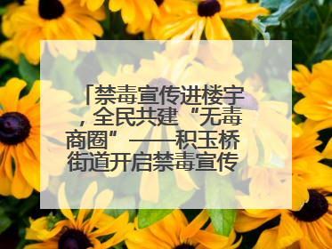 禁毒宣传进楼宇，全民共建“无毒商圈”——积玉桥街道开启禁毒宣传月系列活动