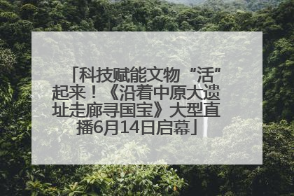 科技赋能文物“活”起来！《沿着中原大遗址走廊寻国宝》大型直播6月14日启幕