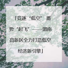 竞逐“低空” 蓄势“起飞”——渭南高新区全力打造低空经济新引擎