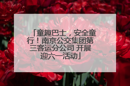 童趣巴士，安全童行！南京公交集团第三客运分公司 开展迎六一活动