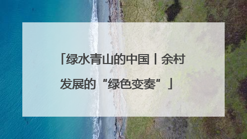 绿水青山的中国丨余村发展的“绿色变奏”