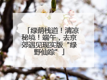 绿荫栈道！清凉秘境！端午，去京郊遇见现实版“绿野仙踪”