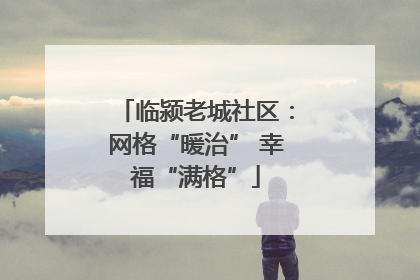 临颍老城社区：网格“暖治” 幸福“满格”