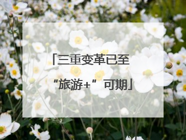 三重变革已至 “旅游+”可期