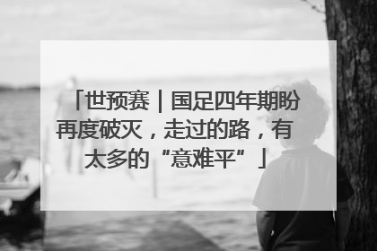 世预赛｜国足四年期盼再度破灭，走过的路，有太多的“意难平”