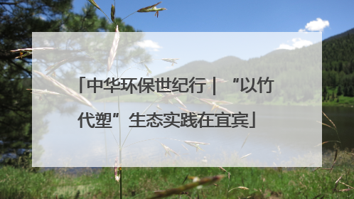 中华环保世纪行｜“以竹代塑”生态实践在宜宾
