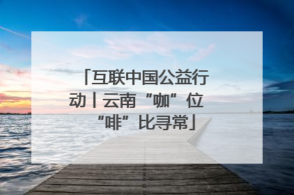 互联中国公益行动丨云南“咖”位“啡”比寻常