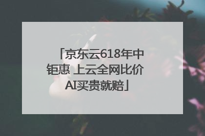 京东云618年中钜惠 上云全网比价 AI买贵就赔
