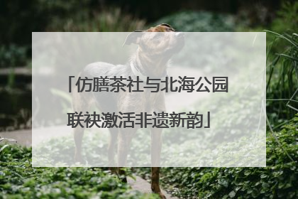 仿膳茶社与北海公园联袂激活非遗新韵