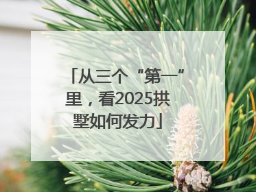 从三个“第一”里，看2025拱墅如何发力