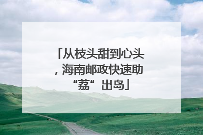 从枝头甜到心头，海南邮政快速助“荔”出岛