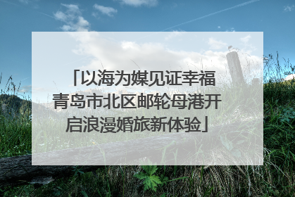 以海为媒见证幸福 青岛市北区邮轮母港开启浪漫婚旅新体验