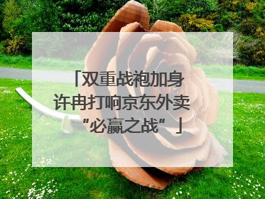 双重战袍加身 许冉打响京东外卖“必赢之战”