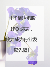 华曦达港股 IPO 递表，致力成为行业发展先驱