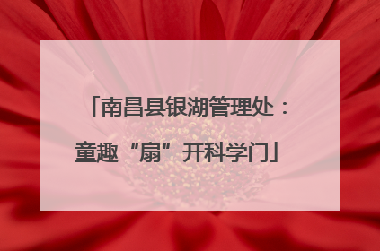 南昌县银湖管理处：童趣“扇”开科学门