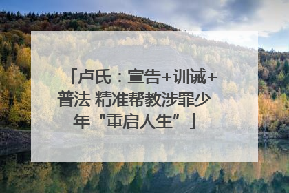 卢氏：宣告+训诫+普法 精准帮教涉罪少年“重启人生”