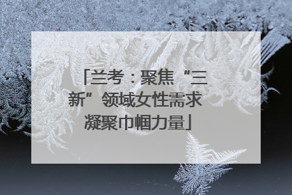 兰考：聚焦“三新”领域女性需求 凝聚巾帼力量