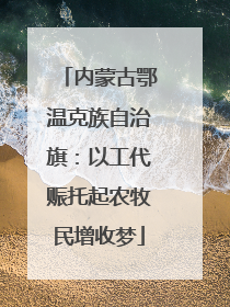 内蒙古鄂温克族自治旗：以工代赈托起农牧民增收梦