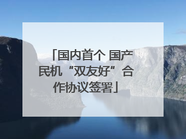 国内首个 国产民机“双友好”合作协议签署