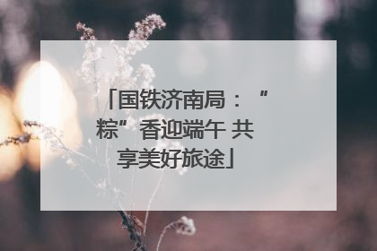 国铁济南局：“粽”香迎端午 共享美好旅途