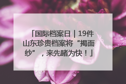 国际档案日｜19件山东珍贵档案将“揭面纱”，来先睹为快！