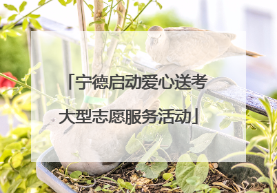 宁德启动爱心送考大型志愿服务活动