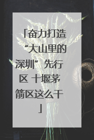 奋力打造“大山里的深圳”先行区 十堰茅箭区这么干