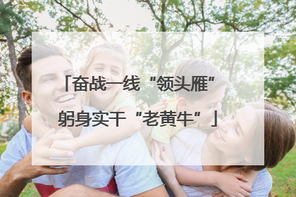 奋战一线“领头雁” 躬身实干“老黄牛”