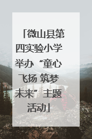 微山县第四实验小学举办“童心飞扬 筑梦未来”主题活动