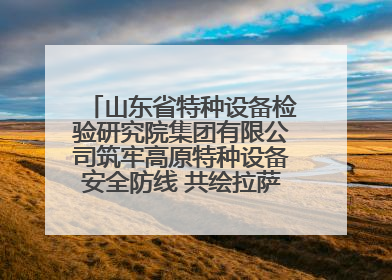 山东省特种设备检验研究院集团有限公司筑牢高原特种设备安全防线 共绘拉萨美好生活画卷