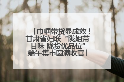 巾帼带货显成效！甘肃省妇联“陇姐带甘味 陇货优品位”端午集市圆满收官