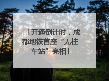 开通倒计时，成都地铁首座“无柱车站”亮相