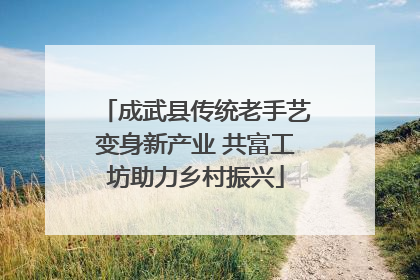 成武县传统老手艺变身新产业 共富工坊助力乡村振兴