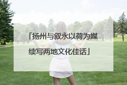 扬州与叙永以荷为媒续写两地文化佳话